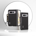 ABEEL Custodia per cellulare in vera pelle Litchi Texture, For Google Pixel Fold