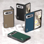 ABEEL Custodia per cellulare in vera pelle Litchi Texture, For Google Pixel Fold