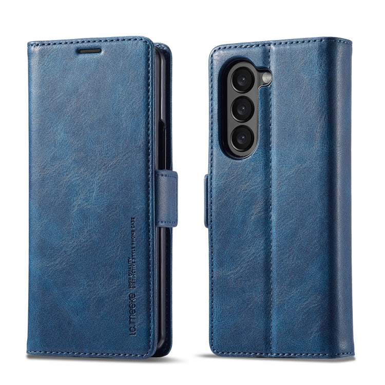 Custodia per telefono in pelle antifurto LC.IMEEKE RFID, For Samsung Galaxy Z Fold6 5G, For Samsung Galaxy Z Fold5, For Samsung Galaxy Z Flip5