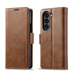 Custodia per telefono in pelle antifurto LC.IMEEKE RFID, For Samsung Galaxy Z Fold6 5G, For Samsung Galaxy Z Fold5, For Samsung Galaxy Z Flip5