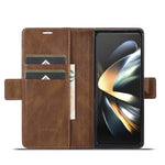 Custodia per telefono in pelle antifurto LC.IMEEKE RFID, For Samsung Galaxy Z Fold6 5G, For Samsung Galaxy Z Fold5, For Samsung Galaxy Z Flip5