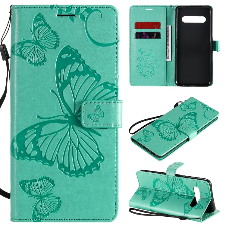 Custodia portafoglio in pelle con farfalle 3D per smartphone