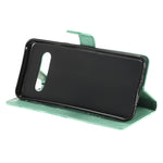 Custodia portafoglio in pelle con farfalle 3D per smartphone
