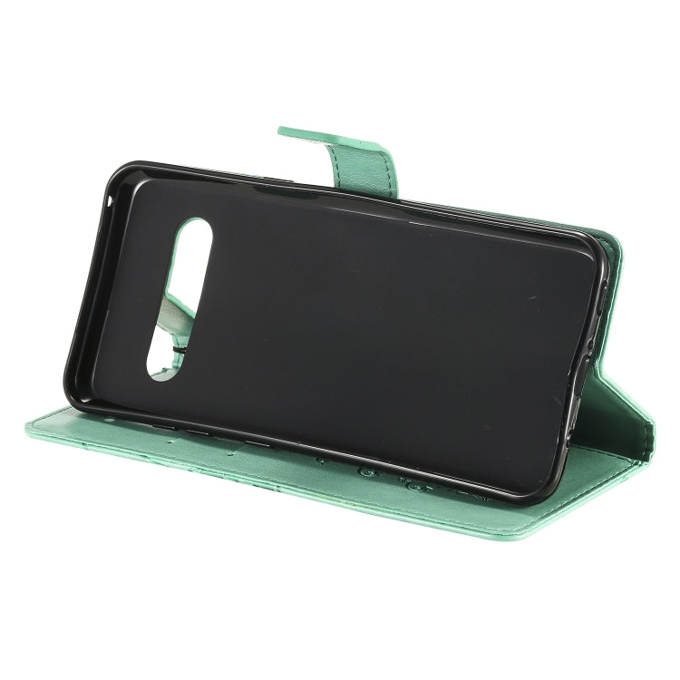 Custodia portafoglio in pelle con farfalle 3D per smartphone
