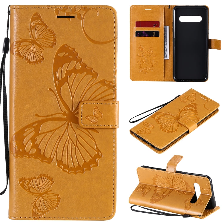 Custodia portafoglio in pelle con farfalle 3D per smartphone