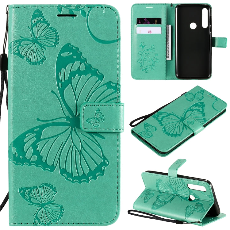 Custodia portafoglio in pelle con farfalle 3D per smartphone