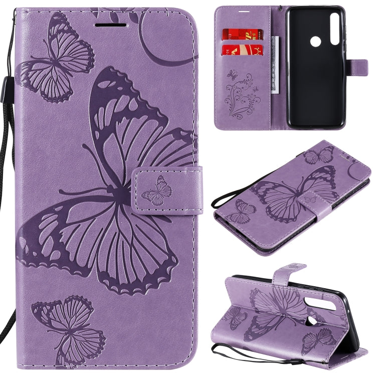 Custodia portafoglio in pelle con farfalle 3D per smartphone