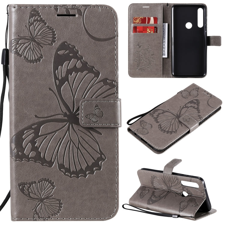 Custodia portafoglio in pelle con farfalle 3D per smartphone