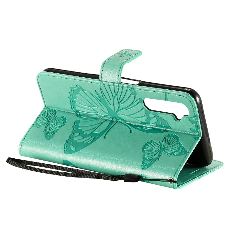 Custodia portafoglio in pelle con farfalle 3D per Realme 6