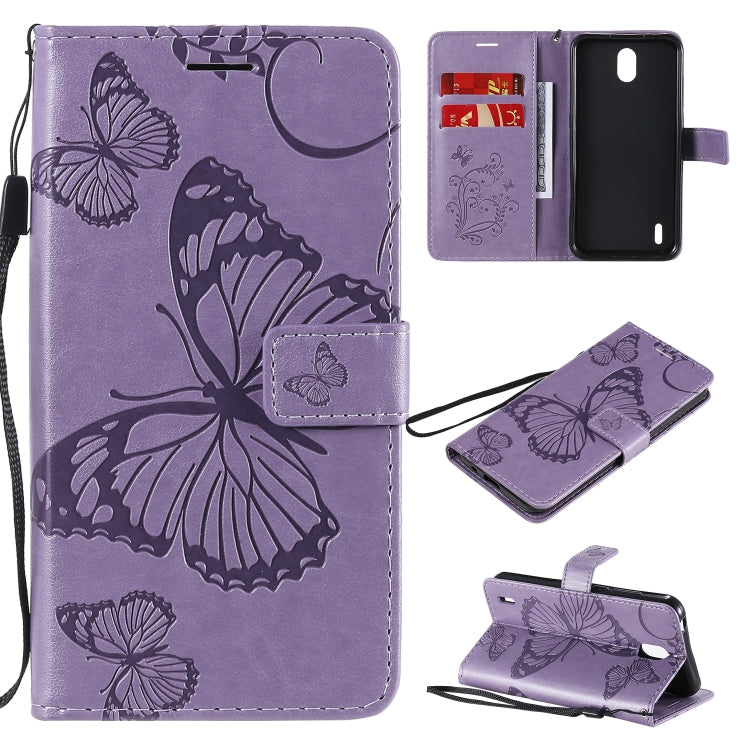 Custodia portafoglio in pelle con farfalle 3D per Realme 6