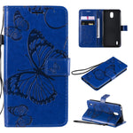 Custodia portafoglio in pelle con farfalle 3D per Realme 6