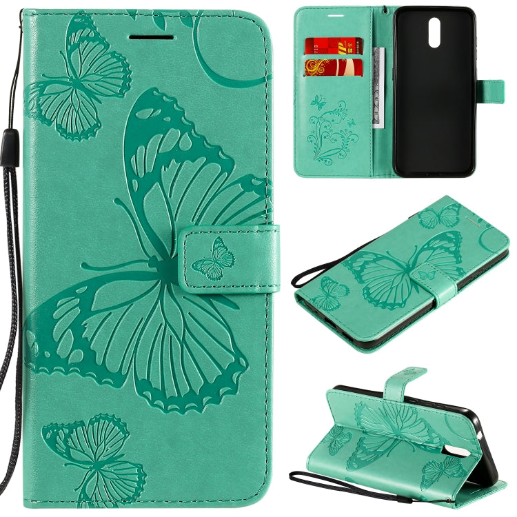 Custodia portafoglio in pelle con farfalle 3D per Realme 6
