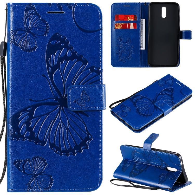 Custodia portafoglio in pelle con farfalle 3D per Realme 6