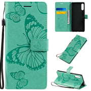 Custodia in pelle a ribalta orizzontale con motivo a rilievo farfalle 3D con supporto, slot per schede e portafoglio, For Sony Xperia L4, For Sony Xperia 10 II, For Xiaomi Redmi K30 Pro
