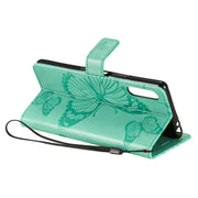 Custodia in pelle a ribalta orizzontale con motivo a rilievo farfalle 3D con supporto, slot per schede e portafoglio, For Sony Xperia L4, For Sony Xperia 10 II, For Xiaomi Redmi K30 Pro