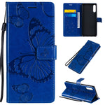 Custodia portafoglio in pelle con farfalle 3D per Sony Xperia L4
