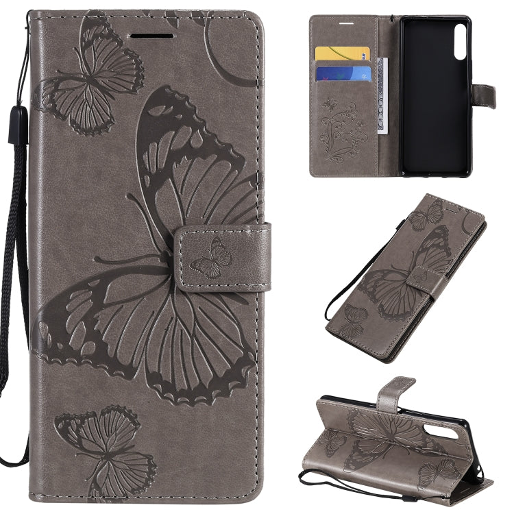Custodia portafoglio in pelle con farfalle 3D per Sony Xperia L4