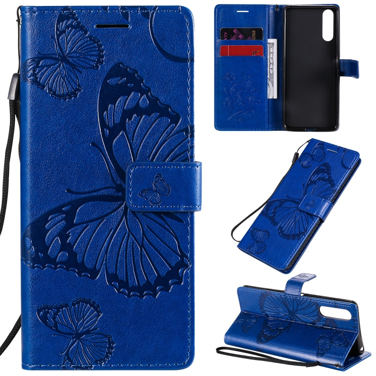 Custodia portafoglio in pelle con farfalle 3D per Sony Xperia L4