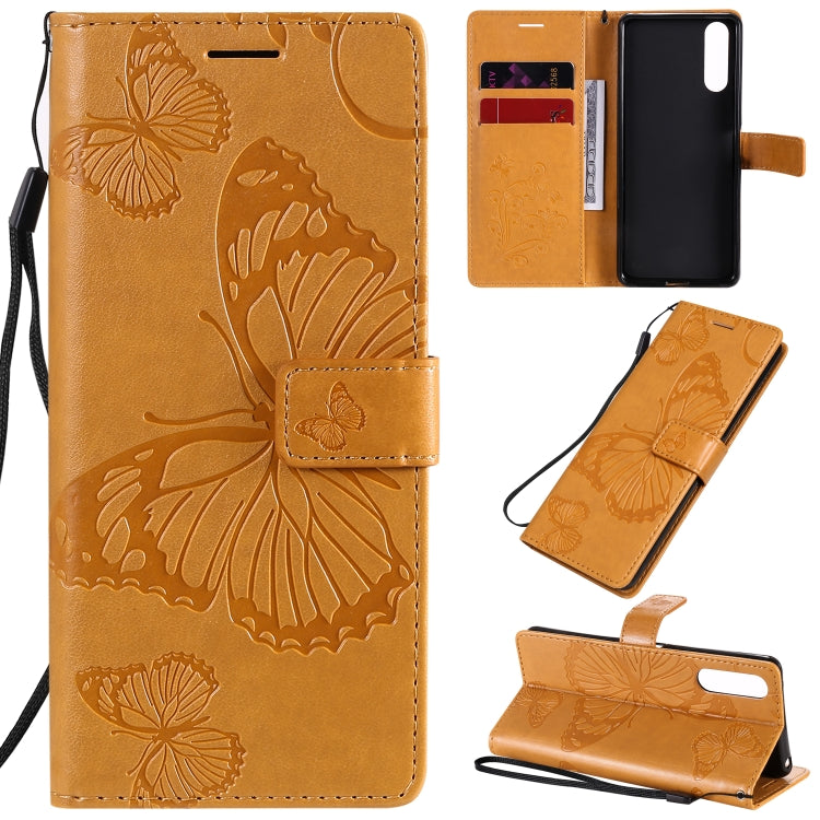 Custodia portafoglio in pelle con farfalle 3D per Sony Xperia L4