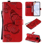 Custodia portafoglio in pelle con farfalle 3D per Sony Xperia L4