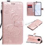 Custodia portafoglio in pelle con farfalle 3D per Sony Xperia L4