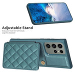 BF25 Custodia per telefono con porta carte di credito quadrato scozzese, For Samsung Galaxy S23 Ultra 5G, For Samsung Galaxy A53, For Samsung Galaxy A13 5G / 4G