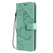 Custodia portafoglio in pelle con farfalle 3D per Galaxy A21s