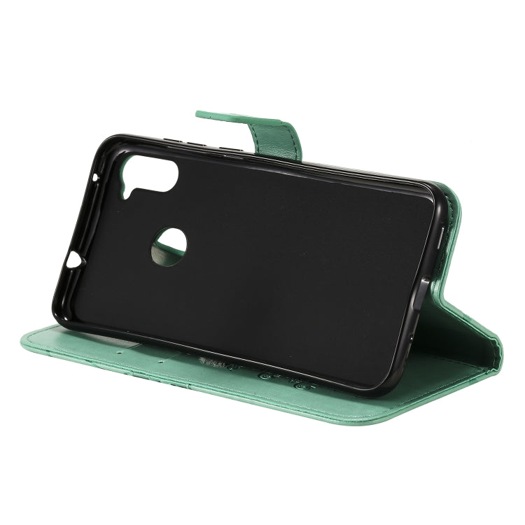 Custodia portafoglio in pelle con farfalle 3D per Galaxy A21s