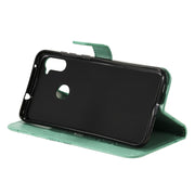 Custodia portafoglio in pelle con farfalle 3D per Galaxy A21s