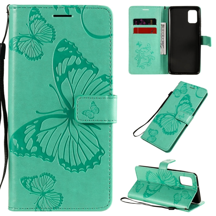 Custodia portafoglio in pelle con farfalle 3D per Galaxy A21s