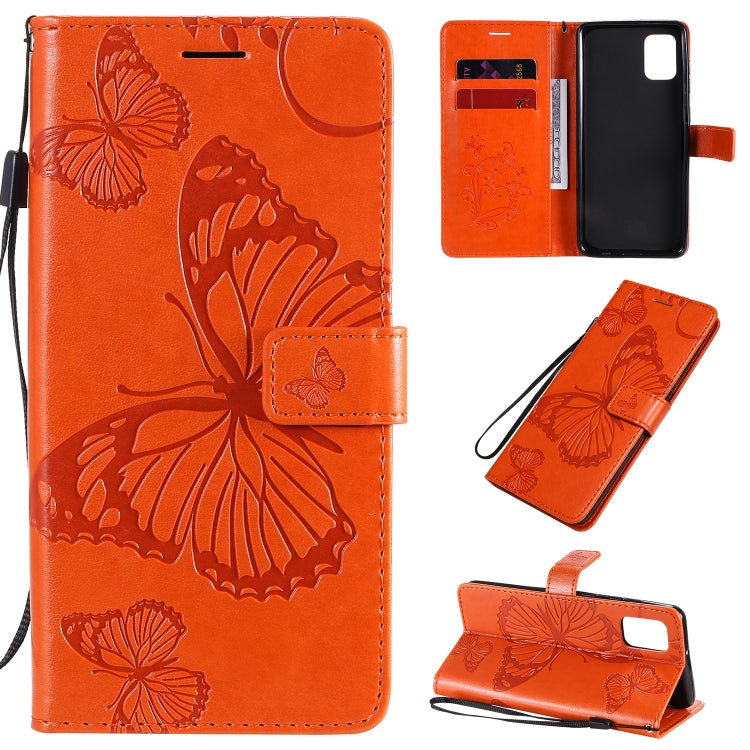 Custodia portafoglio in pelle con farfalle 3D per Galaxy A21s