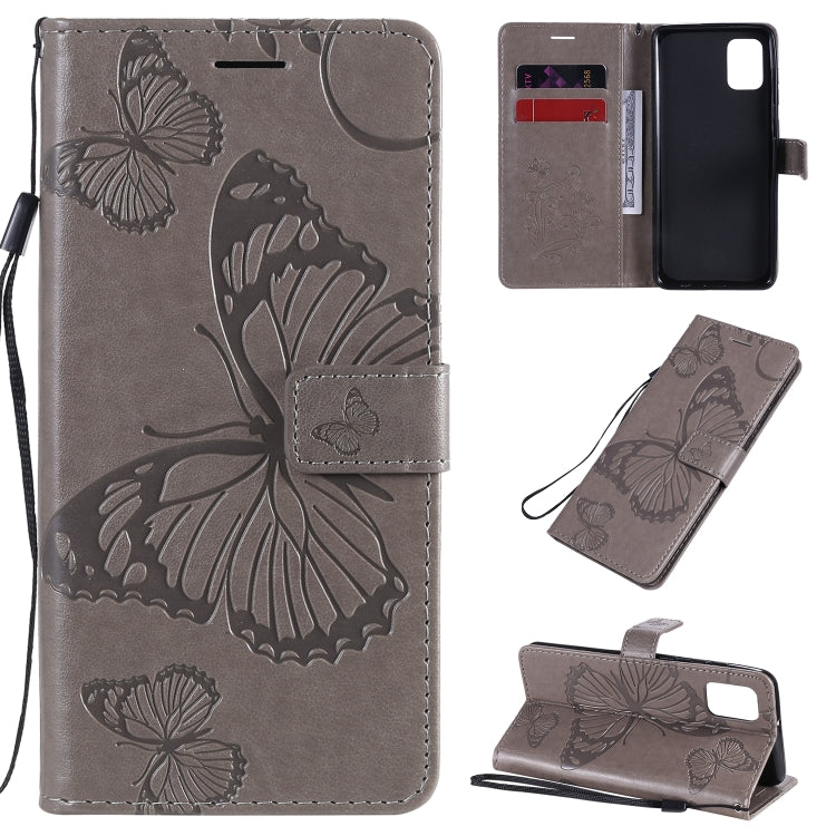 Custodia portafoglio in pelle con farfalle 3D per Galaxy A21s