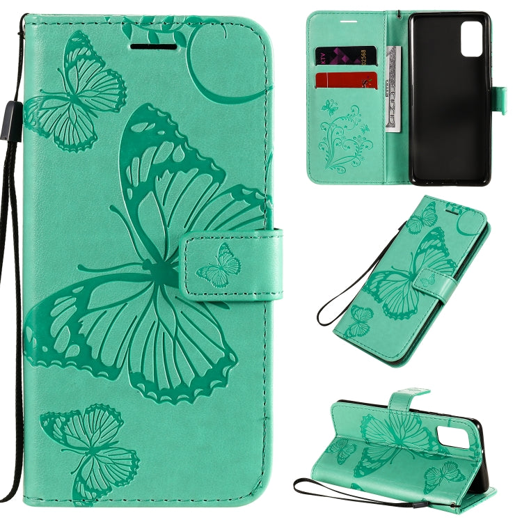 Custodia portafoglio in pelle con farfalle 3D per Galaxy A41