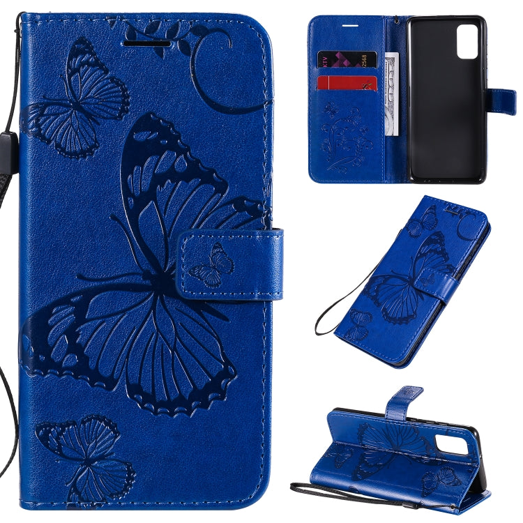 Custodia portafoglio in pelle con farfalle 3D per Galaxy A41