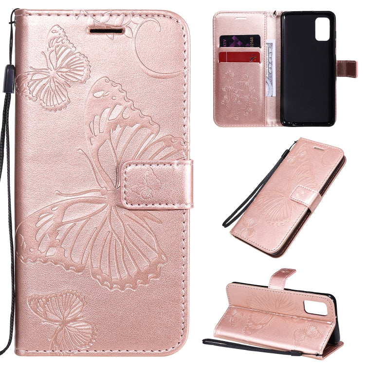 Custodia portafoglio in pelle con farfalle 3D per Galaxy A41