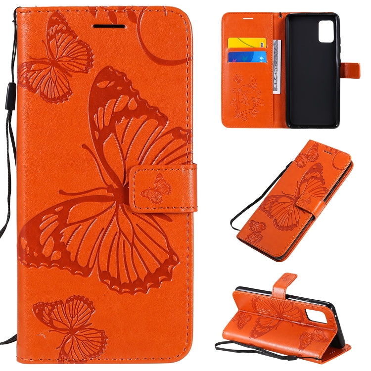 Custodia portafoglio in pelle con farfalle 3D per Galaxy A41