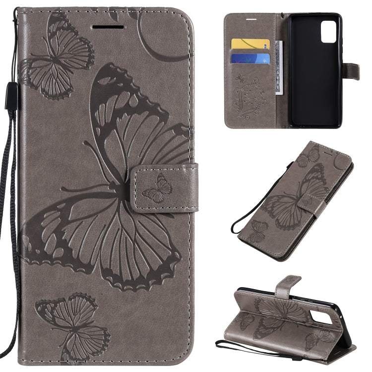 Custodia portafoglio in pelle con farfalle 3D per Galaxy A41