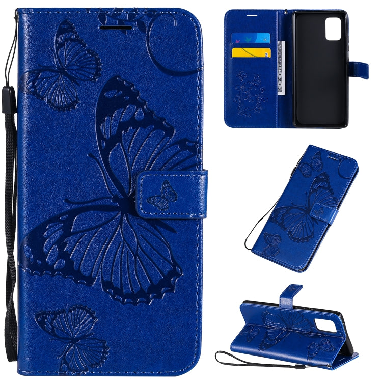 Custodia portafoglio in pelle con farfalle 3D per Galaxy A41