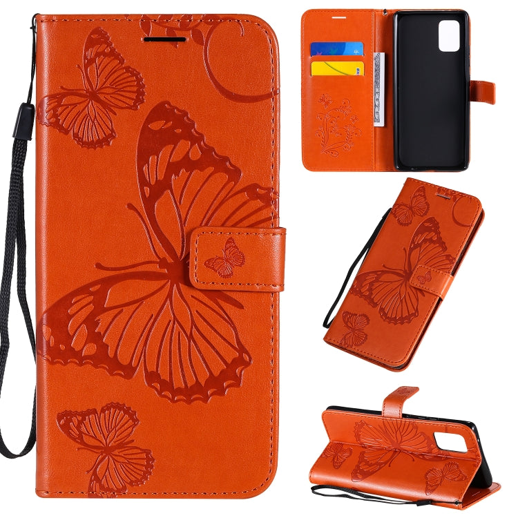 Custodia portafoglio in pelle con farfalle 3D per Galaxy A41