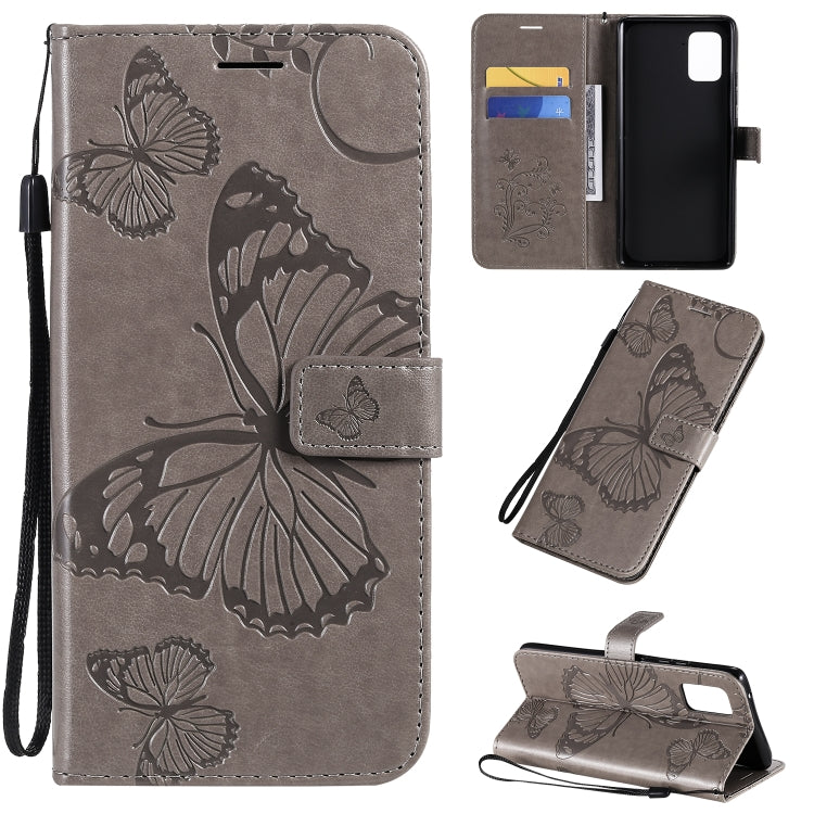 Custodia portafoglio in pelle con farfalle 3D per Galaxy A41