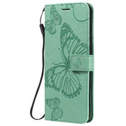 Custodia in pelle a ribalta orizzontale con motivo a rilievo farfalle 3D con supporto, slot per schede e portafoglio, For Huawei Nova 7, For Huawei Nova 7 Pro, For Huawei Nova 7 SE / P40 Lite 5G