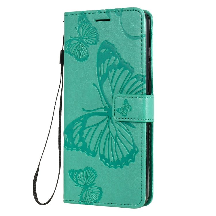Custodia portafoglio in pelle con farfalle 3D per Huawei Y6p