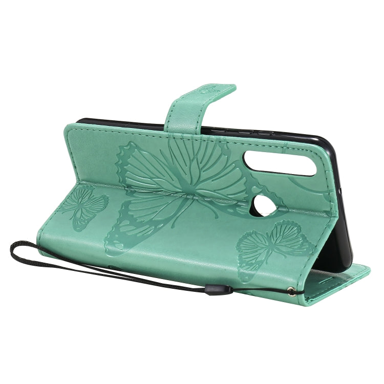 Custodia portafoglio in pelle con farfalle 3D per Huawei Y6p