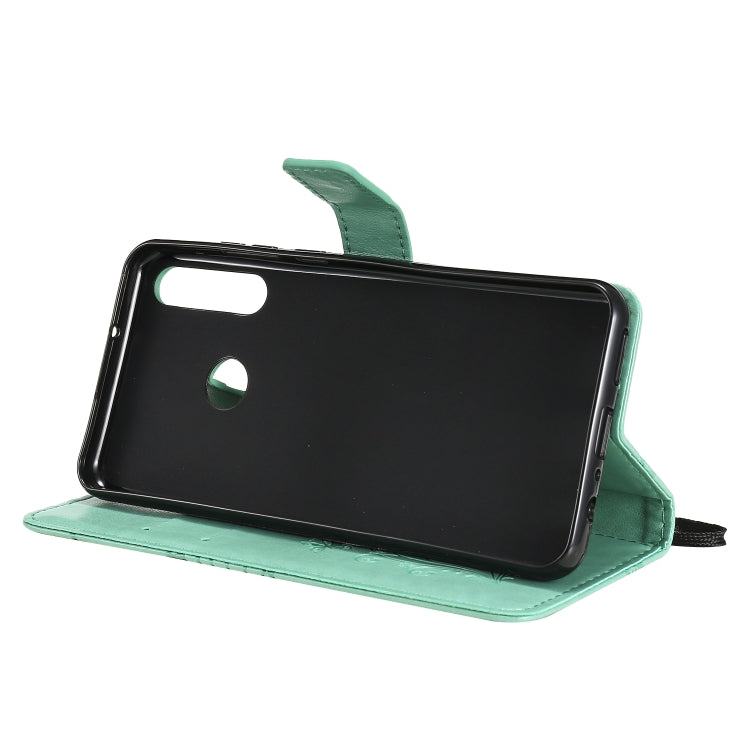 Custodia portafoglio in pelle con farfalle 3D per Huawei Y6p