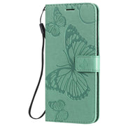 Custodia in pelle a ribalta orizzontale con motivo a rilievo farfalle 3D con supporto, slot per schede e portafoglio, For Huawei Honor 30, For Huawei Honor Play 4T Pro