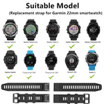 Cinturino sportivo in silicone, For Garmin Fenix 7 Pro 47mm