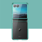 Custodia per telefono trasparente per PC placcata a copertura totale, For Motorola Razr 50, For Motorola Razr 40 Ultra