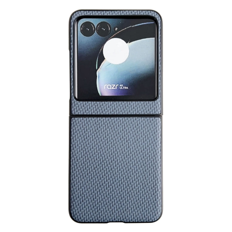 Cassa del telefono del PC di struttura del tessuto, For Motorola Razr 50, For Motorola Razr 40 Ultra / Razr 2023