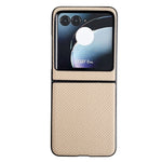 Cassa del telefono del PC di struttura del tessuto, For Motorola Razr 50, For Motorola Razr 40 Ultra / Razr 2023