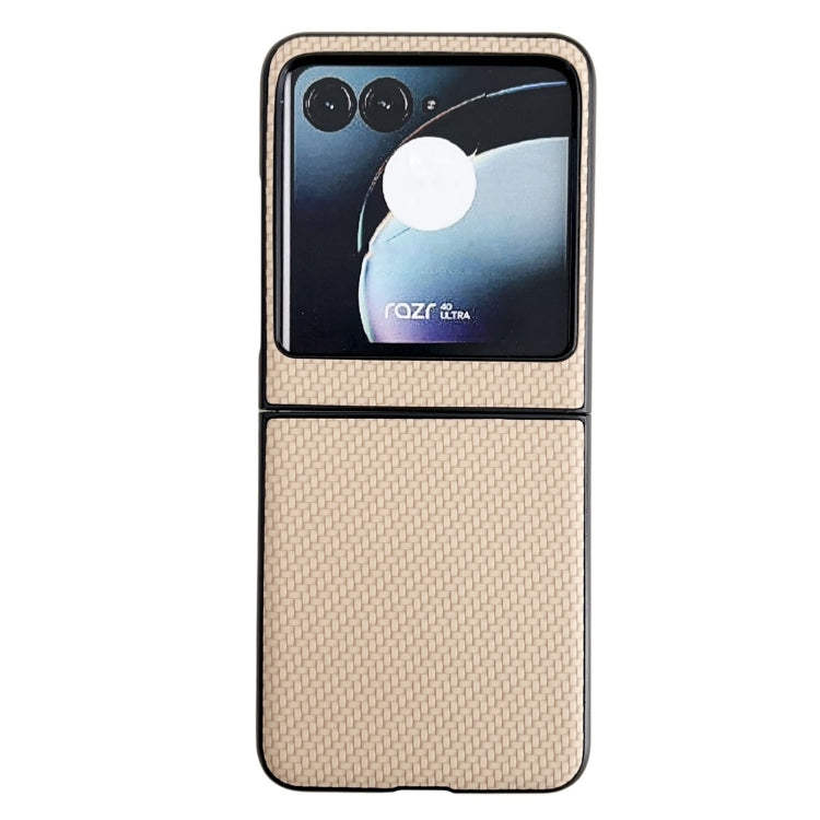 Cassa del telefono del PC di struttura del tessuto, For Motorola Razr 50, For Motorola Razr 40 Ultra / Razr 2023
